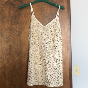 Sequined shift dress
